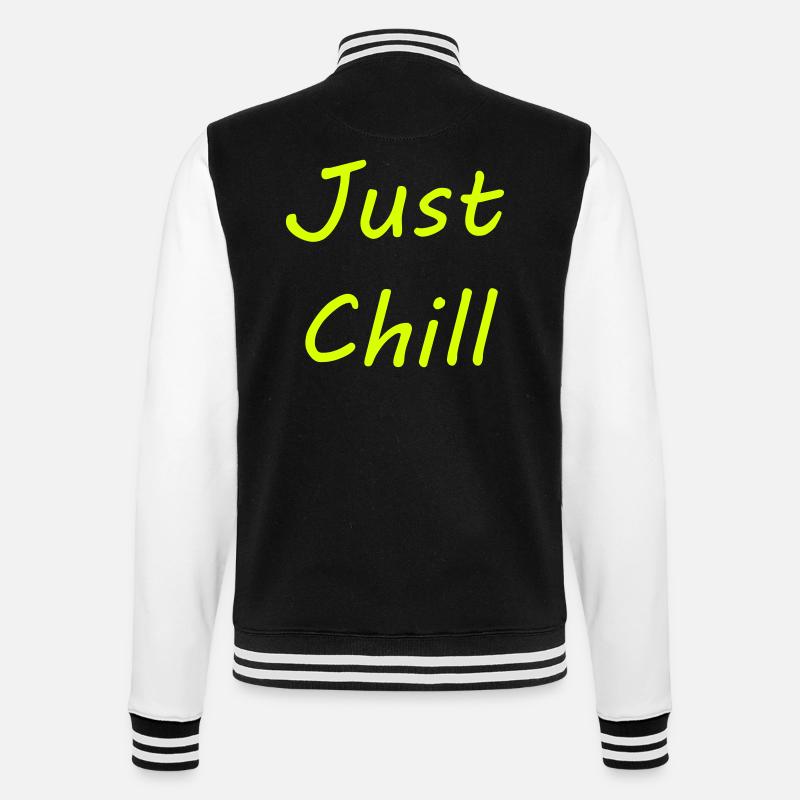 JustChill - College Sweat Jacket - black/white