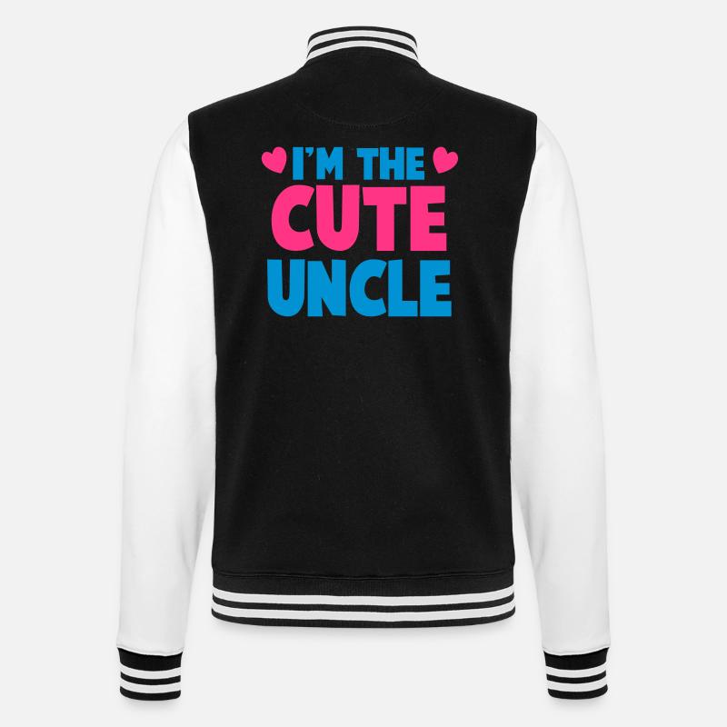 Ich bin der nette Onkel! - College-Sweatjacke - Schwarz/Weiß