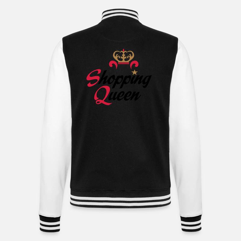shopping - College-Sweatjacke - Schwarz/Weiß