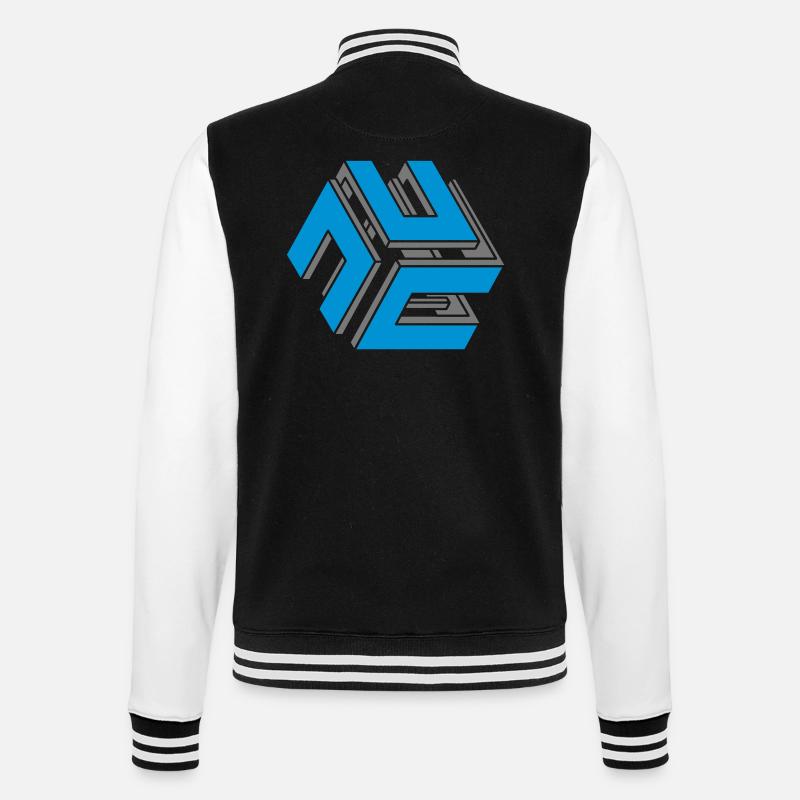 cube - Veste Teddy - noir/blanc