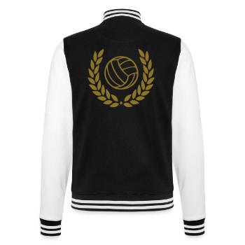 Volleyball - College-Sweatjacke - Schwarz/Weiß - Hinten - Marisol (170cm)