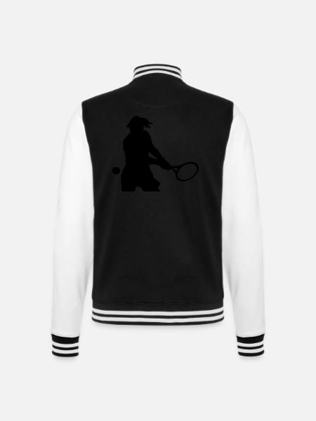 Tennis - College Sweat Jacket - black/white