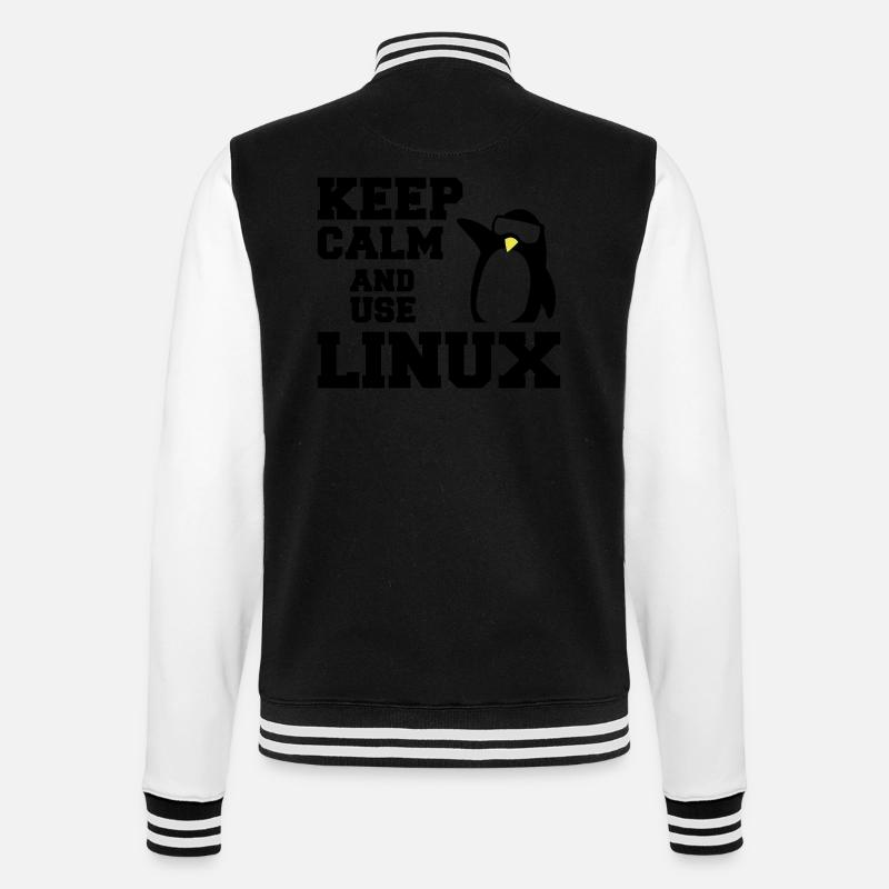 garder utilisation calme linux - Veste Teddy - noir/blanc