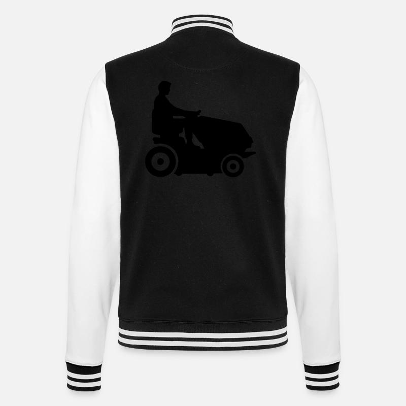Lawn mower - College Sweat Jacket - black/white