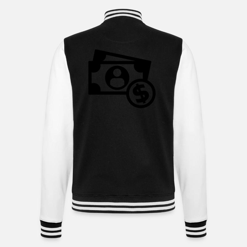 Argent - Veste Teddy - noir/blanc