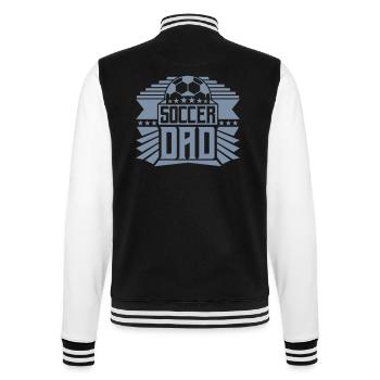 Soccer Dad Cool Hobby - College-Sweatjacke - Schwarz/Weiß - Hinten - Marisol (170cm)