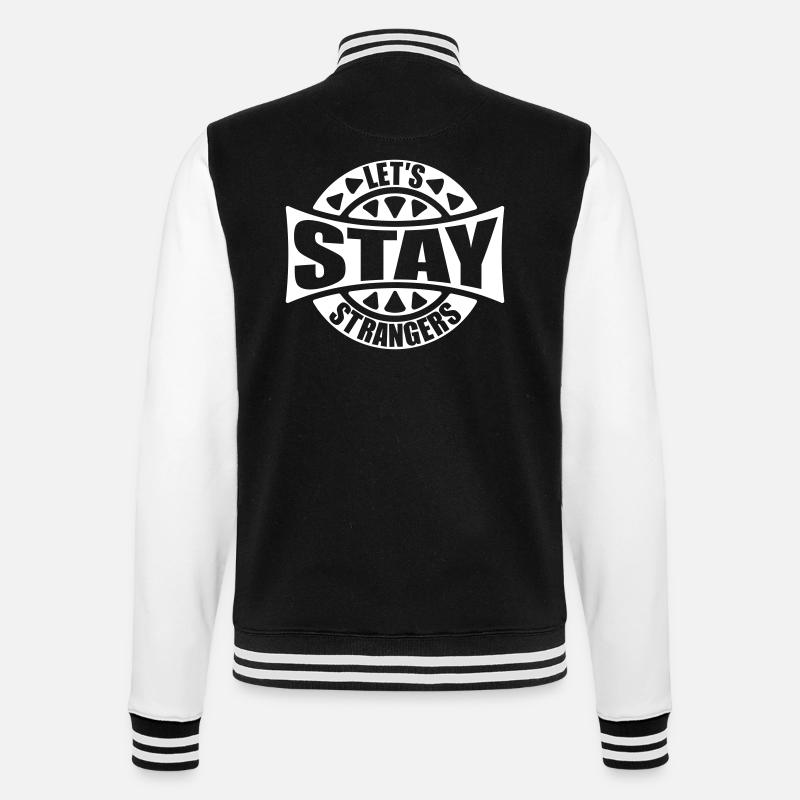 Citation Restons Strangers - Veste Teddy - noir/blanc