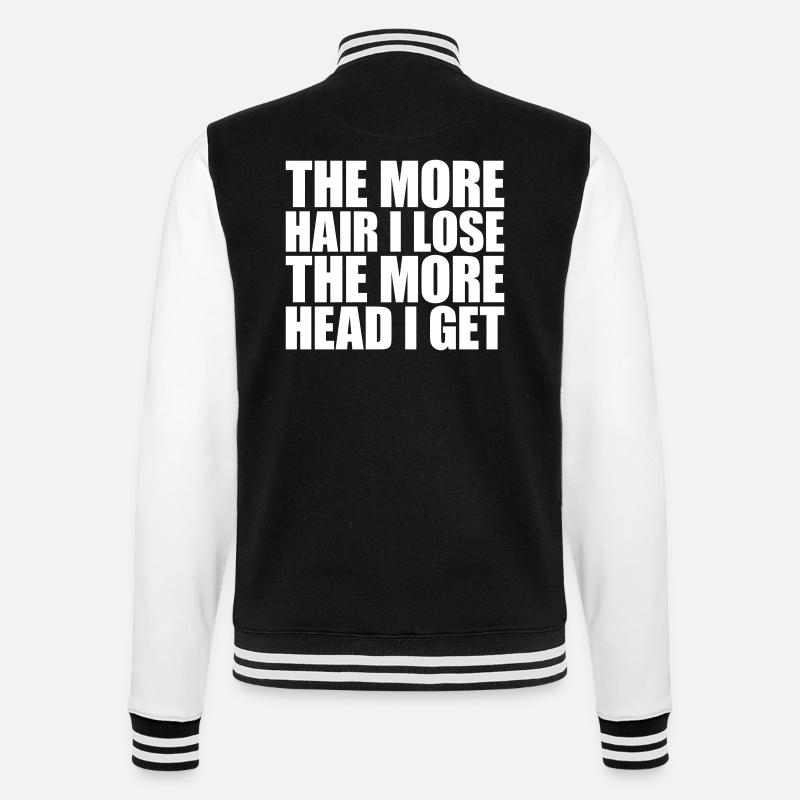 J’ai plus de tête - Veste Teddy - noir/blanc