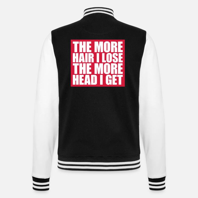 J’ai plus de tête - Veste Teddy - noir/blanc
