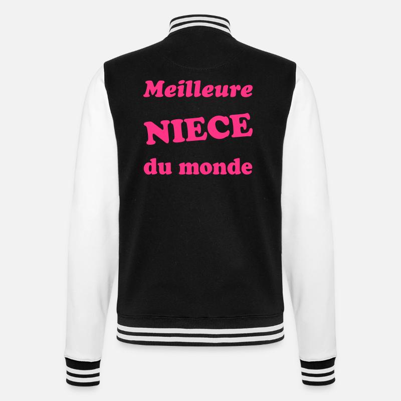 Beste Nichte - College-Sweatjacke - Schwarz/Weiß