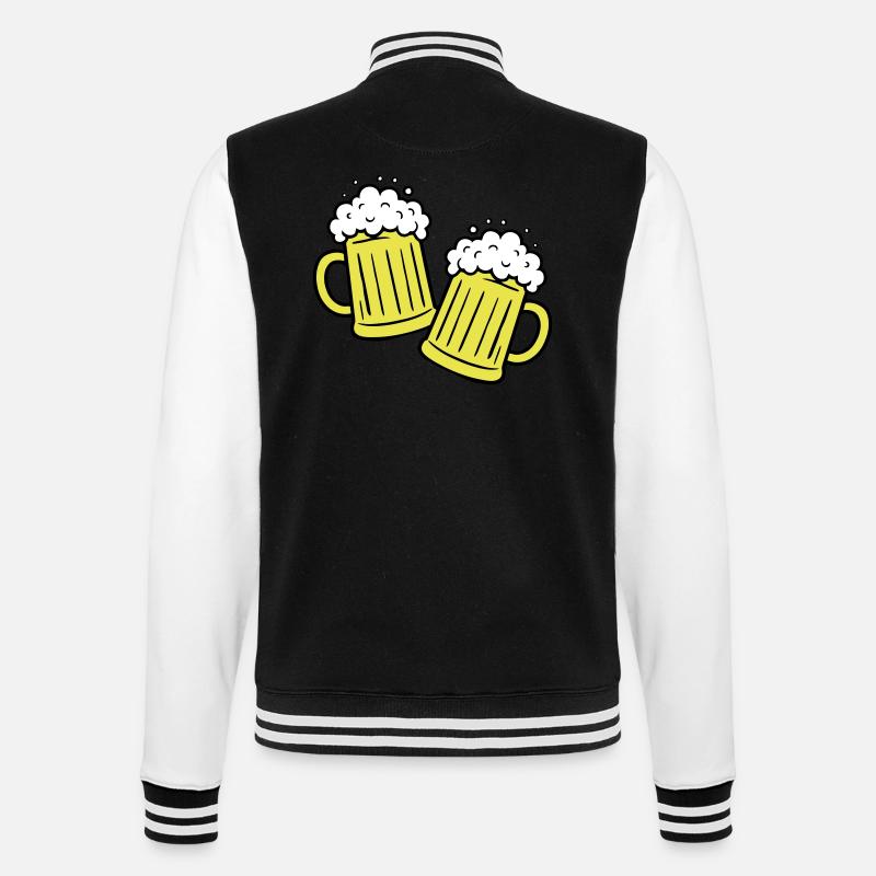 Griller de la bière Boire - Veste Teddy - noir/blanc