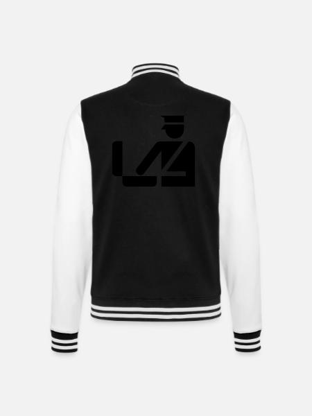 police - Veste Teddy - noir/blanc