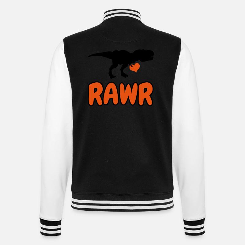 Valentine's Day gift funny - College Sweat Jacket - black/white