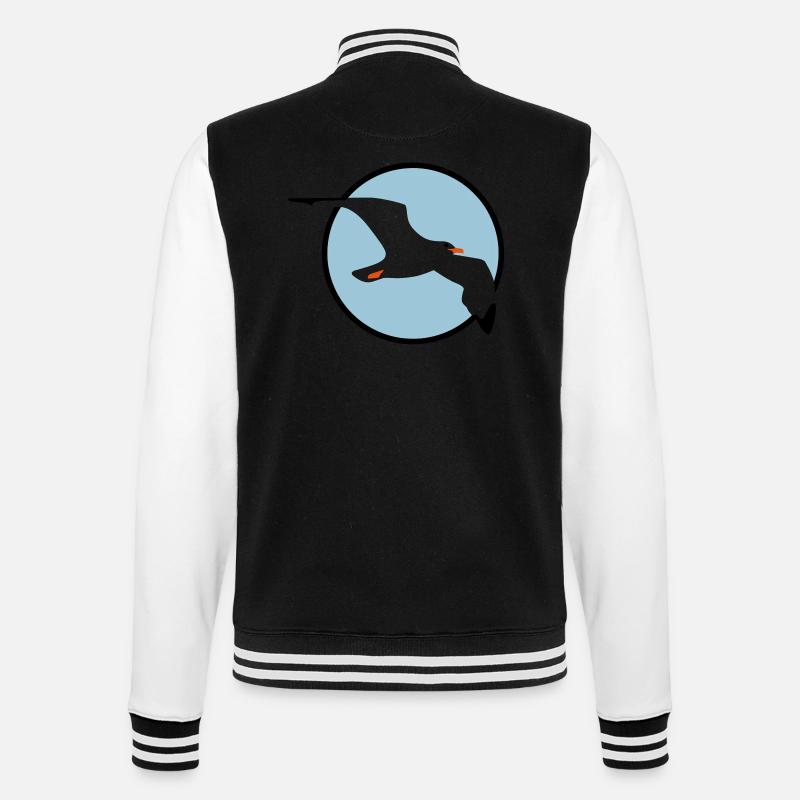 moewe_b - College-Sweatjacke - Schwarz/Weiß