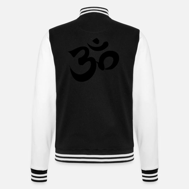 aum om2 - College-Sweatjacke - Schwarz/Weiß
