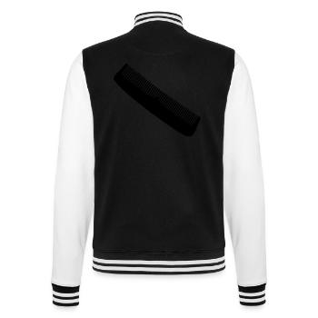 Kamm - College-Sweatjacke - Schwarz/Weiß - Hinten - Marisol (170cm)