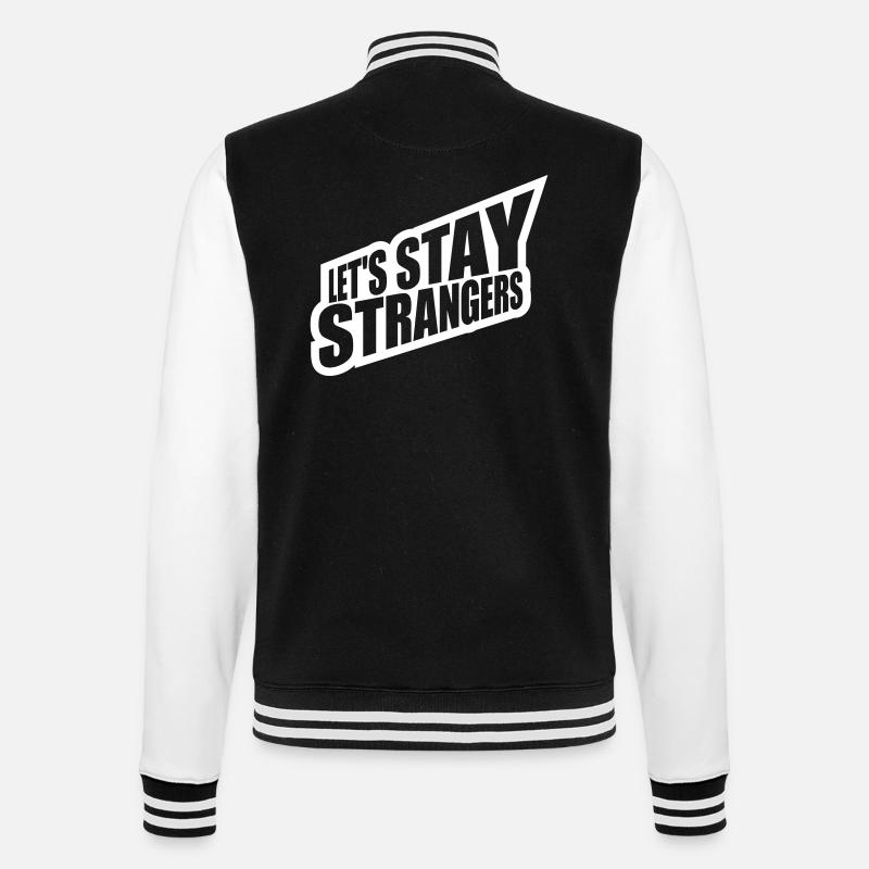 Citation Restons Strangers - Veste Teddy - noir/blanc