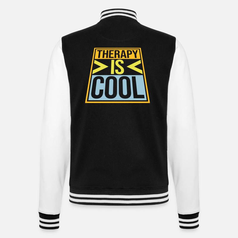 la thérapie est cool Citation - Veste Teddy - noir/blanc