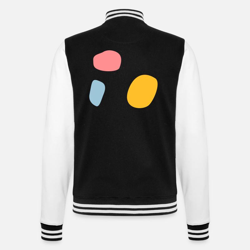 Conception abstraite - Veste Teddy - noir/blanc