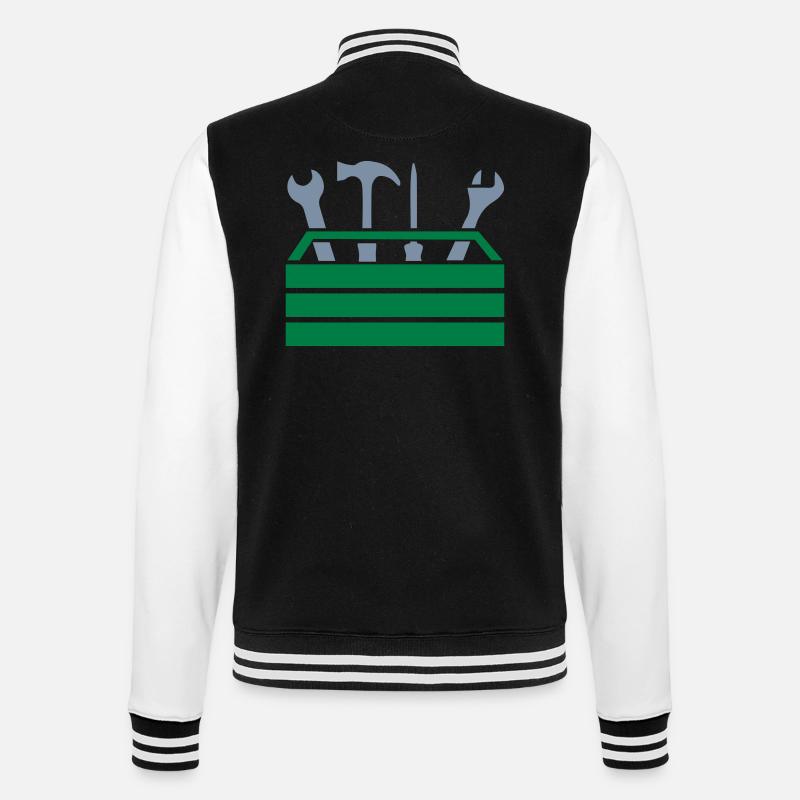 Tool Workshop Tool Box - College Sweat Jacket - black/white