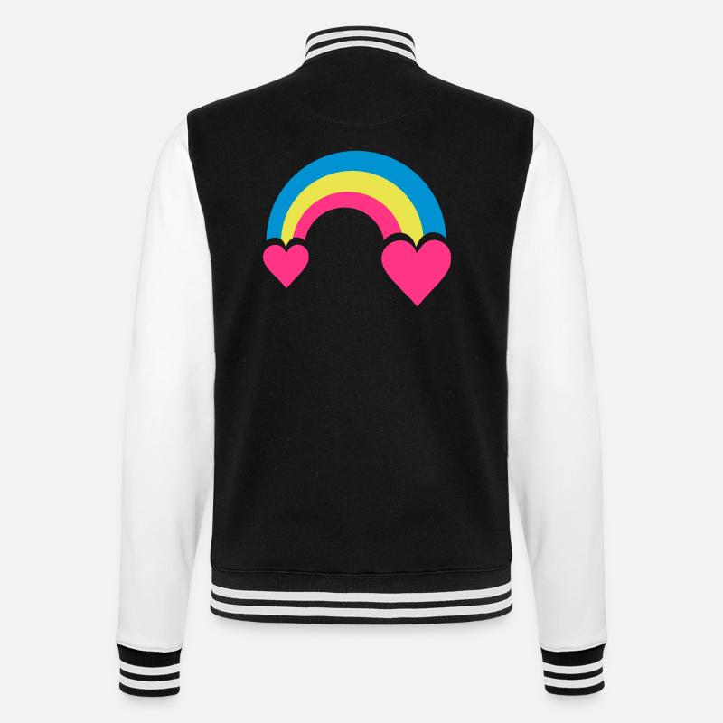 regenbogen & herzen - Veste Teddy - noir/blanc
