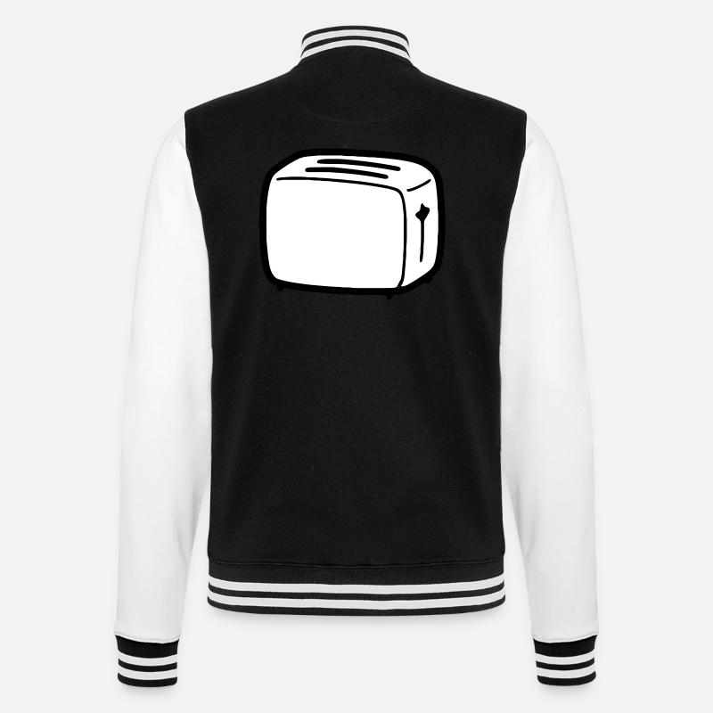 toaster - College-Sweatjacke - Schwarz/Weiß