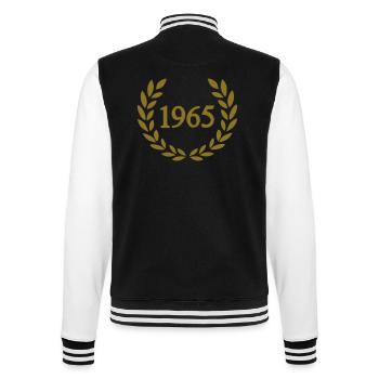 1965 - College-Sweatjacke - Schwarz/Weiß - Hinten - Marisol (170cm)
