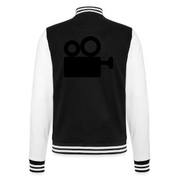 Kamera Kino - College-Sweatjacke - Schwarz/Weiß - Hinten - Marisol (170cm)