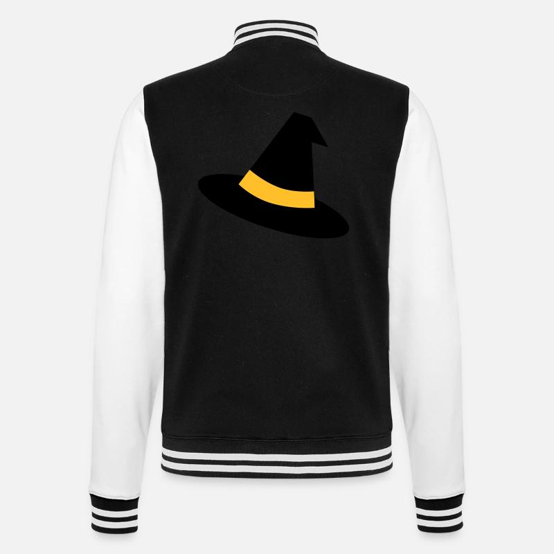 Hexenhut - College-Sweatjacke - Schwarz/Weiß