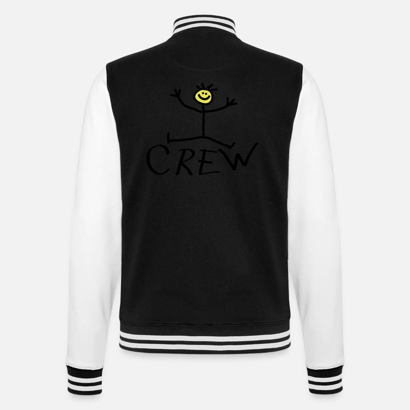 Happy Crew - Veste Teddy - noir/blanc