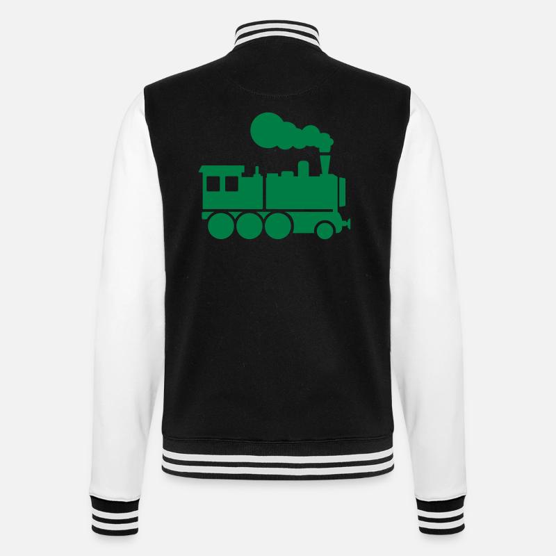 Locomotive - College Sweat Jacket - black/white
