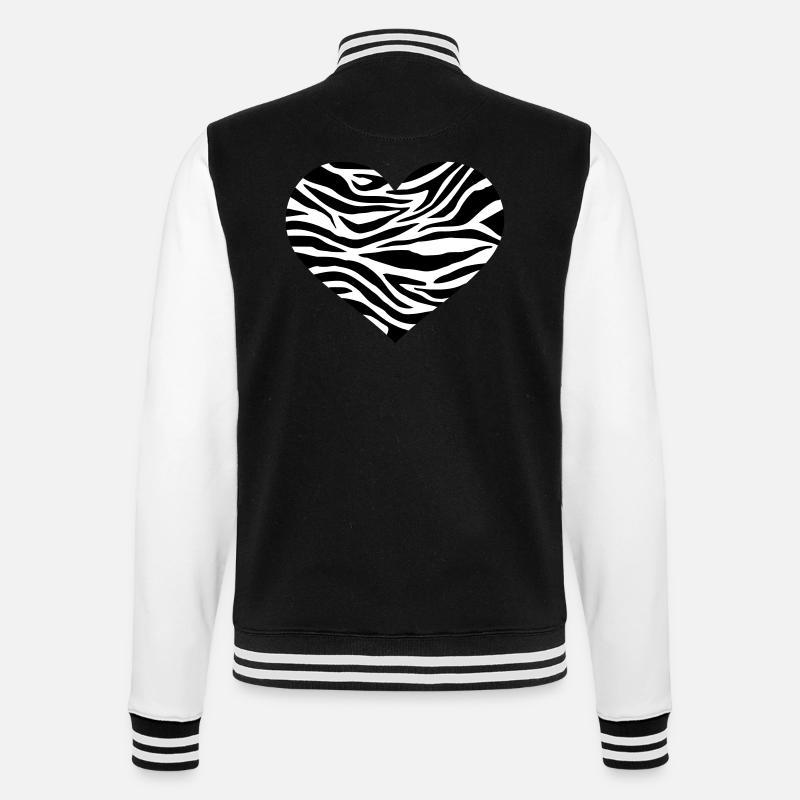 Zèbre - Veste Teddy - noir/blanc