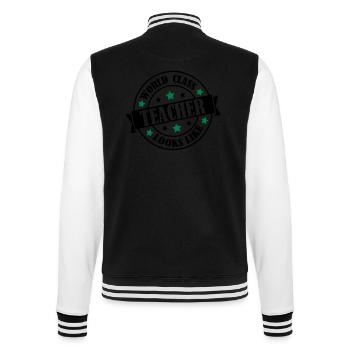 world_class_teacher_2 - College-Sweatjacke - Schwarz/Weiß - Hinten - Marisol (170cm)