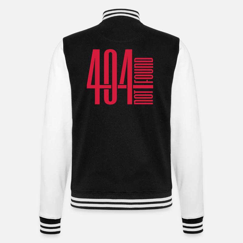 Not found 404 error - College Sweat Jacket - black/white