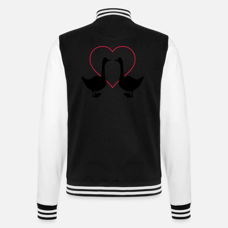 Goose Love 2 - College Sweat Jacket - black/white