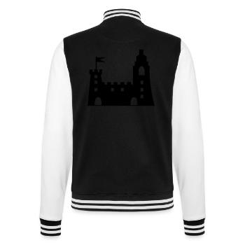 burg - College-Sweatjacke - Schwarz/Weiß - Hinten - Marisol (170cm)