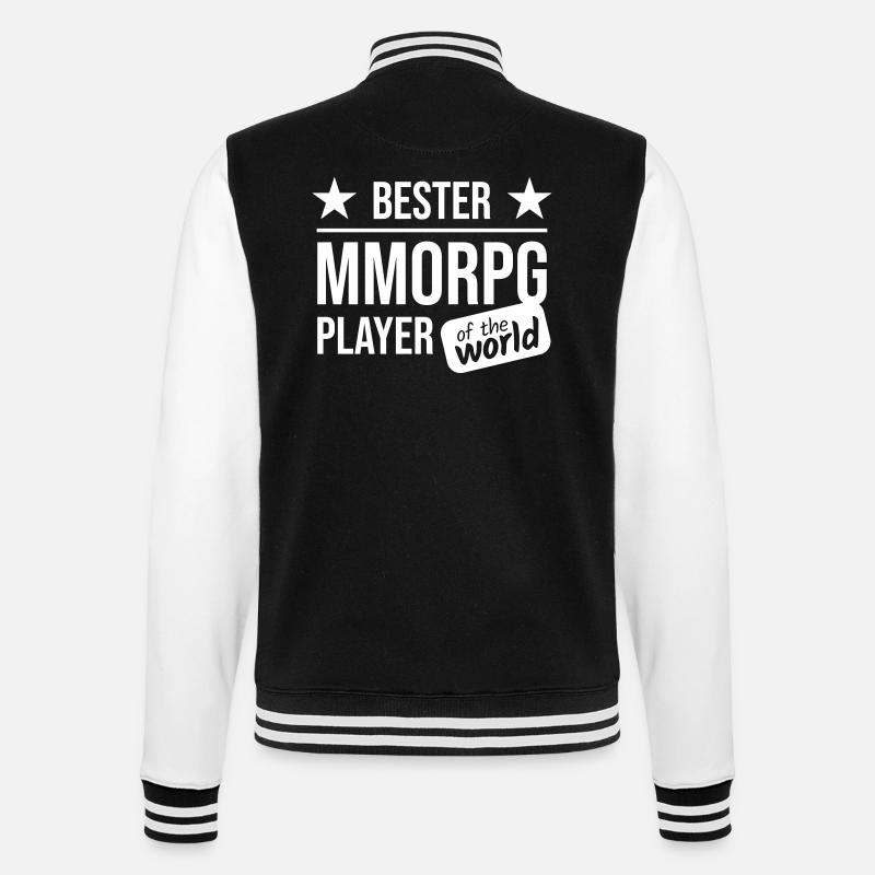 MMORPG bester Spieler - College-Sweatjacke - Schwarz/Weiß
