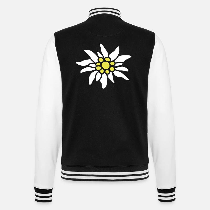 Edelweiß (2c) - Veste Teddy - noir/blanc