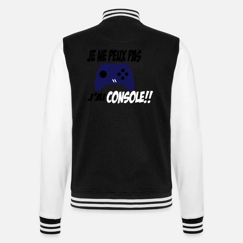 j'ai console - Veste Teddy - noir/blanc