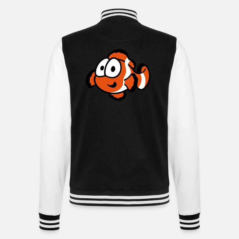 Clownfish - College-Sweatjacke - Schwarz/Weiß