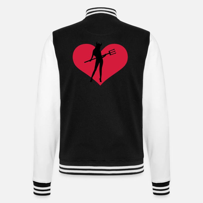 she_devil - Veste Teddy - noir/blanc