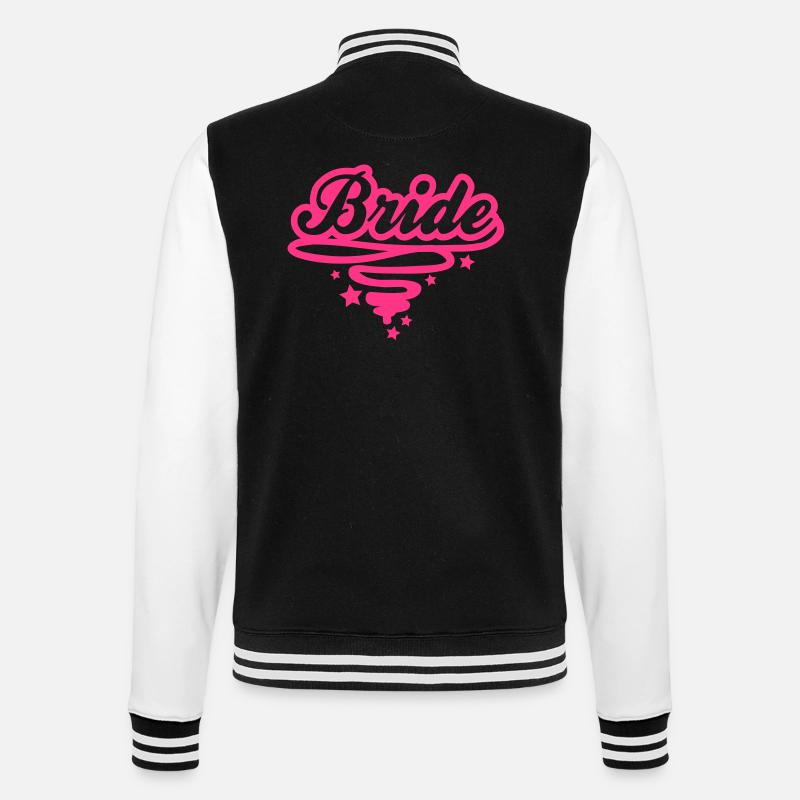 bride_design_1rr1 - College-Sweatjacke - Schwarz/Weiß