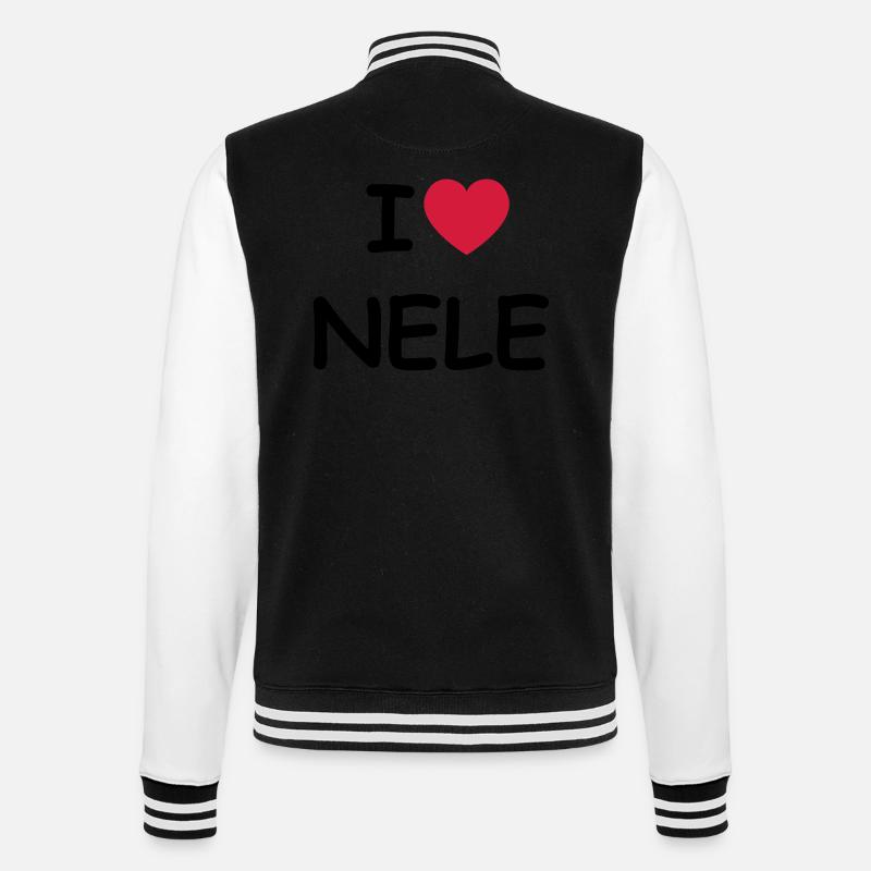 J'aime Nele - Veste Teddy - noir/blanc