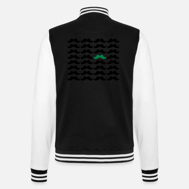 Mustache Moustache "Be Different" 2c - Veste Teddy - noir/blanc