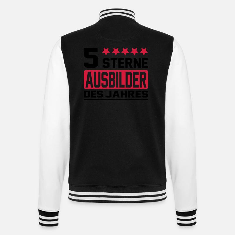 instructor - Veste Teddy - noir/blanc