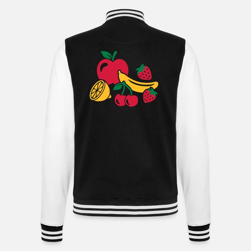 Fruits - Veste Teddy - noir/blanc