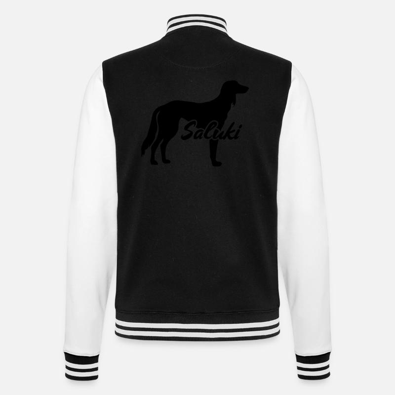 Saluki - Veste Teddy - noir/blanc