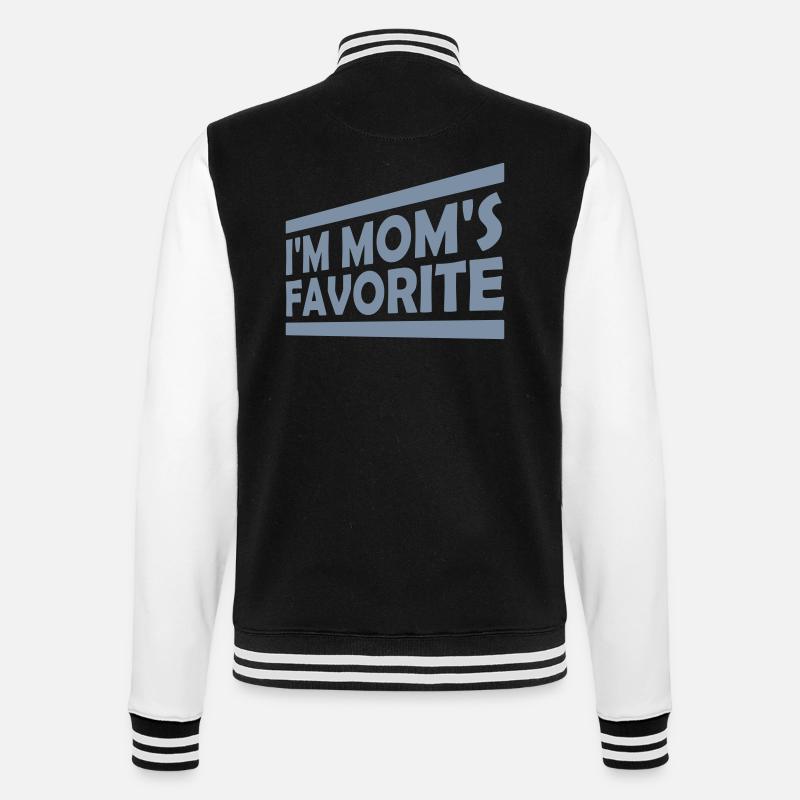 Je suis maman s - Veste Teddy - noir/blanc