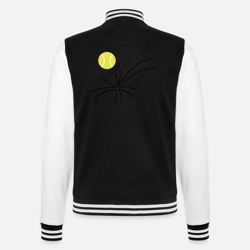 tennis as (3c) - College Sweat Jacket - black/white