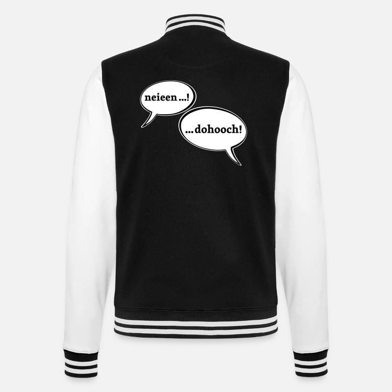 Diskussion - College-Sweatjacke - Schwarz/Weiß